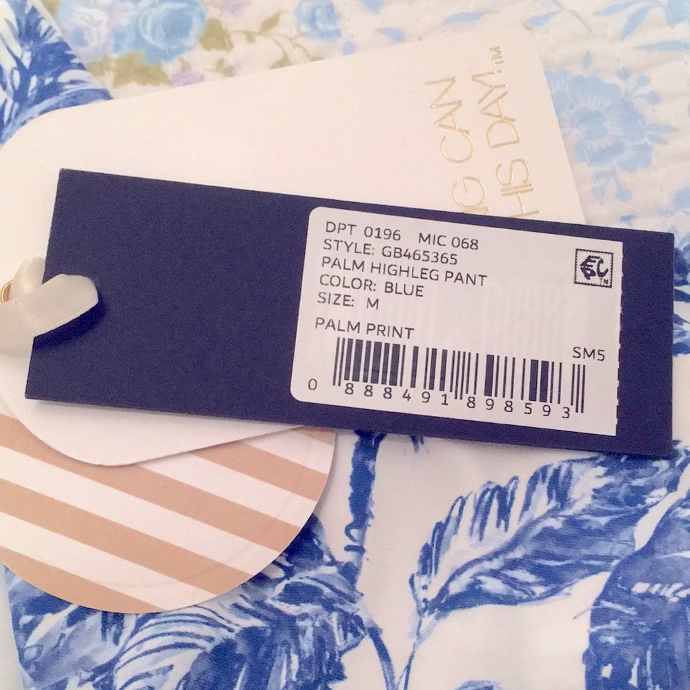 NWT!🌊 Gianni Bini x Shea Leigh Mills Waterloo Blue White Bikini Set* M! Rare✨ - Picture 12 of 12